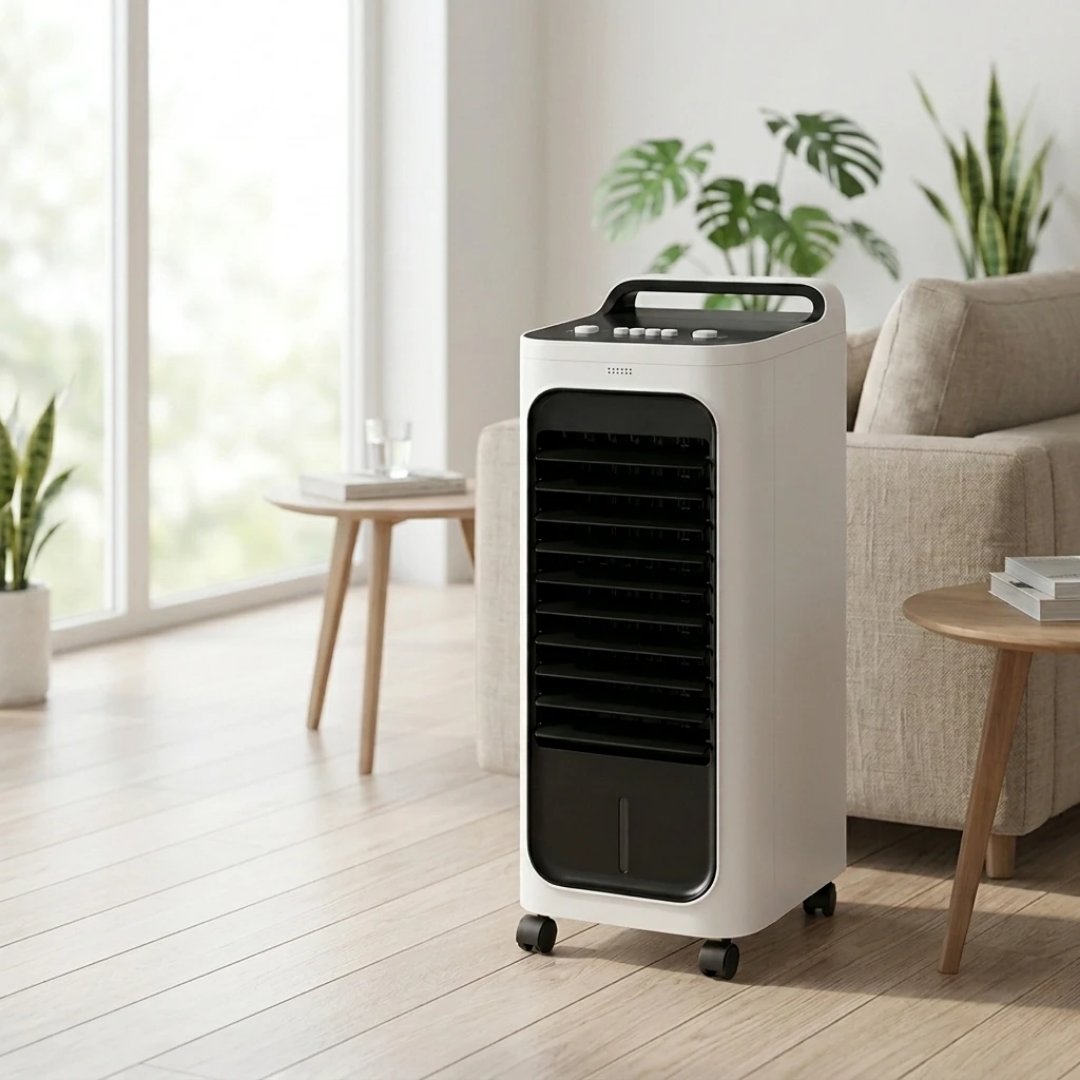 1000021195.png Climatiseur d'Air Portable 3-en-1 avec Réservoir d'Eau, Télécommande, Oscillation 90°, Minuterie et Ventilateur Silencieux – Image 1