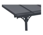 Pergola/Carport adossé 15m² KLEO 5x3m aluminium gris – Image 2