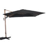 Parasol déporté cubic 3X3M coloris Gris Proloisirs