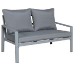 Salon de jardin en aluminium 4 personnes Pasarel