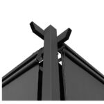 Pergola edizione speciale con tetto retrattile 3x6 m e 6 tende da sole grigio antracite