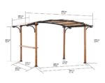 Pergola Skuta Sunjoy, Außenmaße 41 x 26 m (ggf. inkl. Dachüberstand), pulverbeschichtet, Wandstärke: insgesamt 10,5 m²