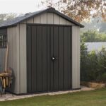Abri de jardin OAKLAND 757 en résine - KETER - gris et noir - Surface hors tout 5,12 m²
