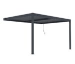 Pergola adossée en aluminium "Windsor" Gris anthracite 3 x 4 m – Image 3