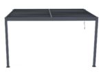 Pergola adossée en aluminium "Windsor" Gris anthracite 3 x 4 m