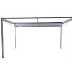 Tonnelle autoportante Moses 3x4m avec Stores enroulables latéraux