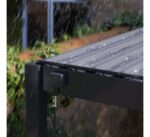 Pergola bioclimatica autoportante Tehuano in acciaio grigio Klikstrom 3 x 3 m - immagine 4
