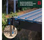 Pergola bioclimatica autoportante Tehuano in acciaio grigio Klikstrom 3 x 3 m - immagine 13